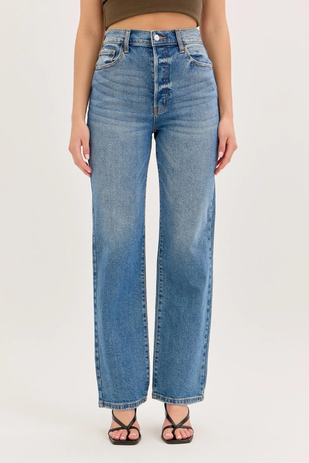 Medium Wash Dad Jeans